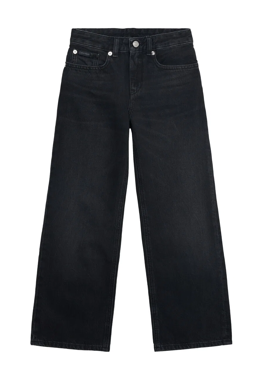 Джинсы Calvin Klein Jeans с широкими штанинами, черные