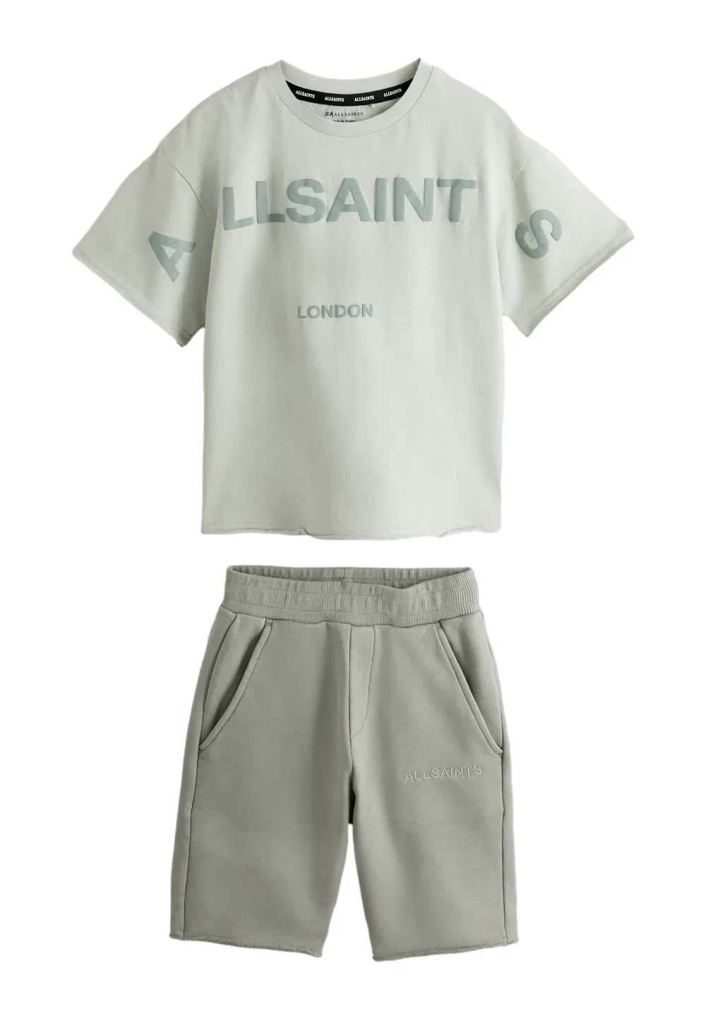 Комплект из свободной футболки и спортивных шорт Smallsaints, Green