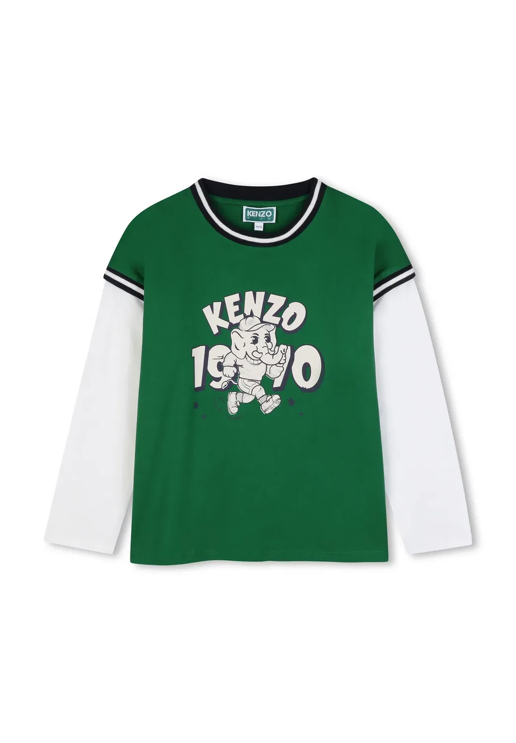 Tee-Shirt manches longues - футболка с длинными рукавами Kenzo Kids, Fougere — фото 2