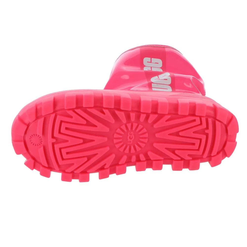 Детский для девочек дождевой сапог с водоотталкивающим покрытием K Classic Brellah Mini UGG, Super Coral — фото 3