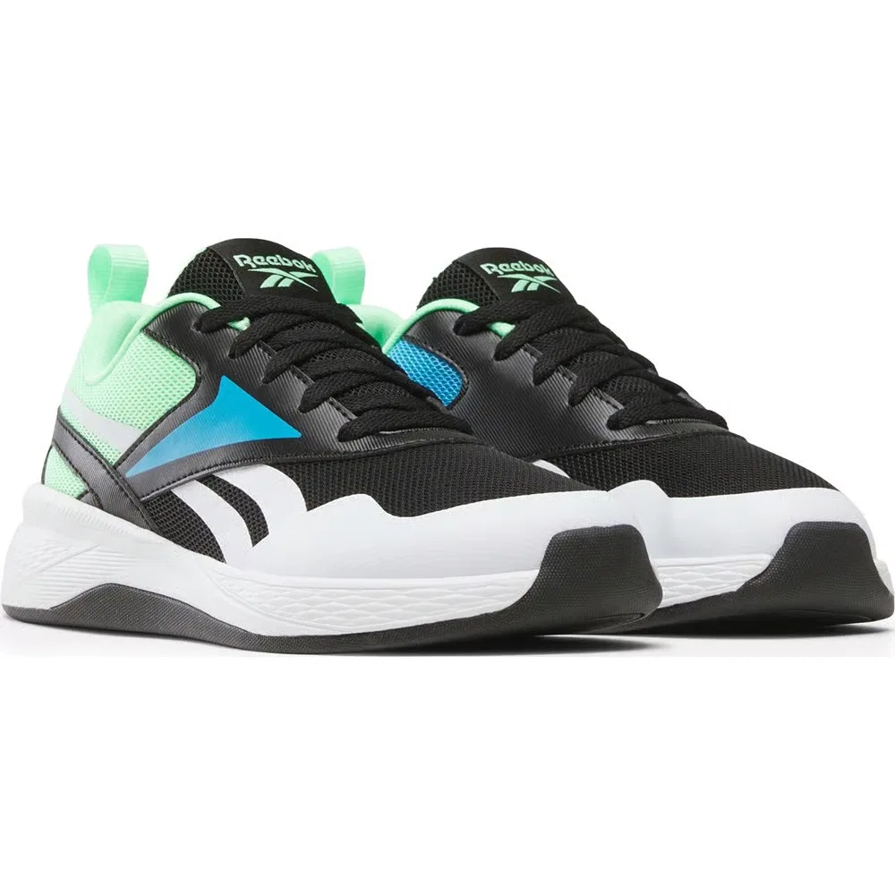 Детские кроссовки Nano Play Reebok, Black/Green Glow/Future Cyan