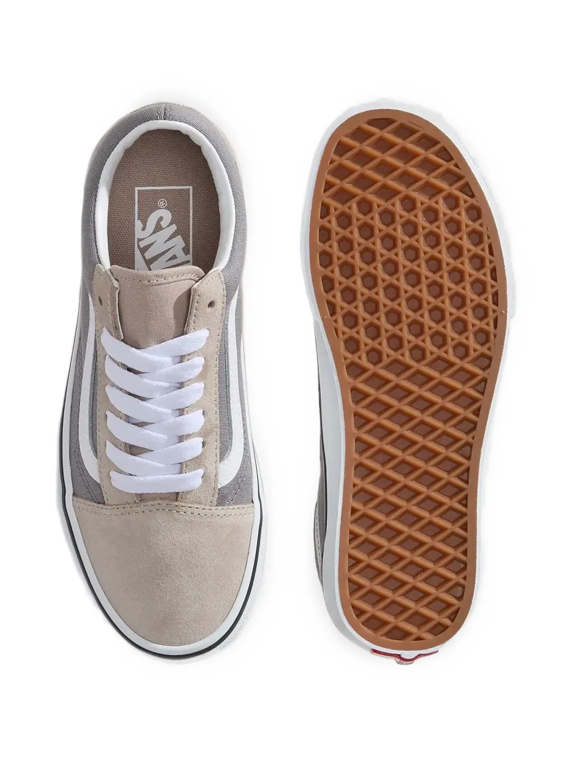 Кроссовки в стиле олдскул Vans Kids, серый — фото 3