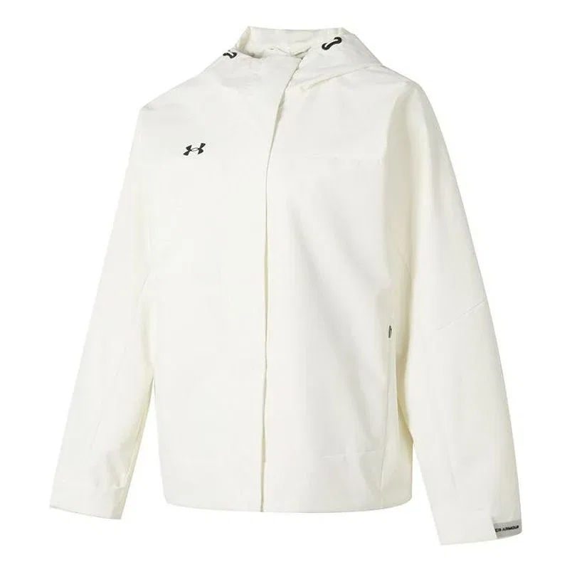 Детский комплект из футера с длинным рукавом Under Armour, Ecru Top Gray Bottom — фото 4