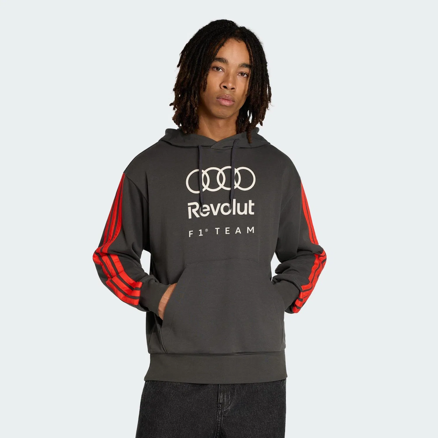 Мужской худи с принтом Revolut F1 Team DNA Adidas, Schwarz