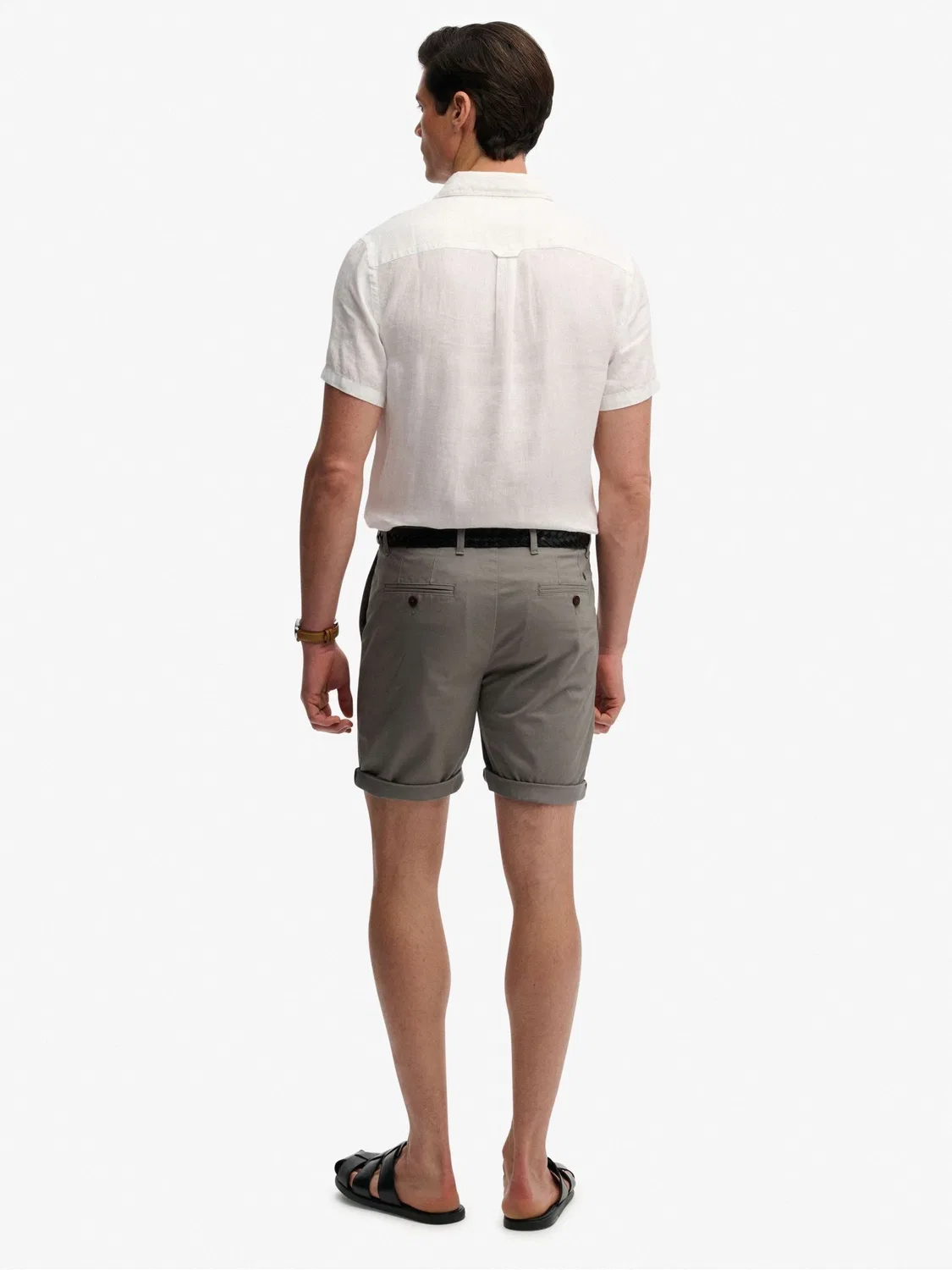 Шорты чинос Regular Fit Superdry, серый — фото 4