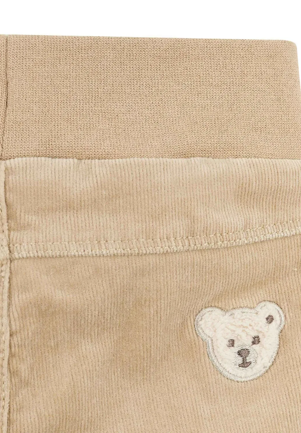 Вельветовые брюки из шерсти и пуха, с мягким поясом Steiff, Sesame — фото 4