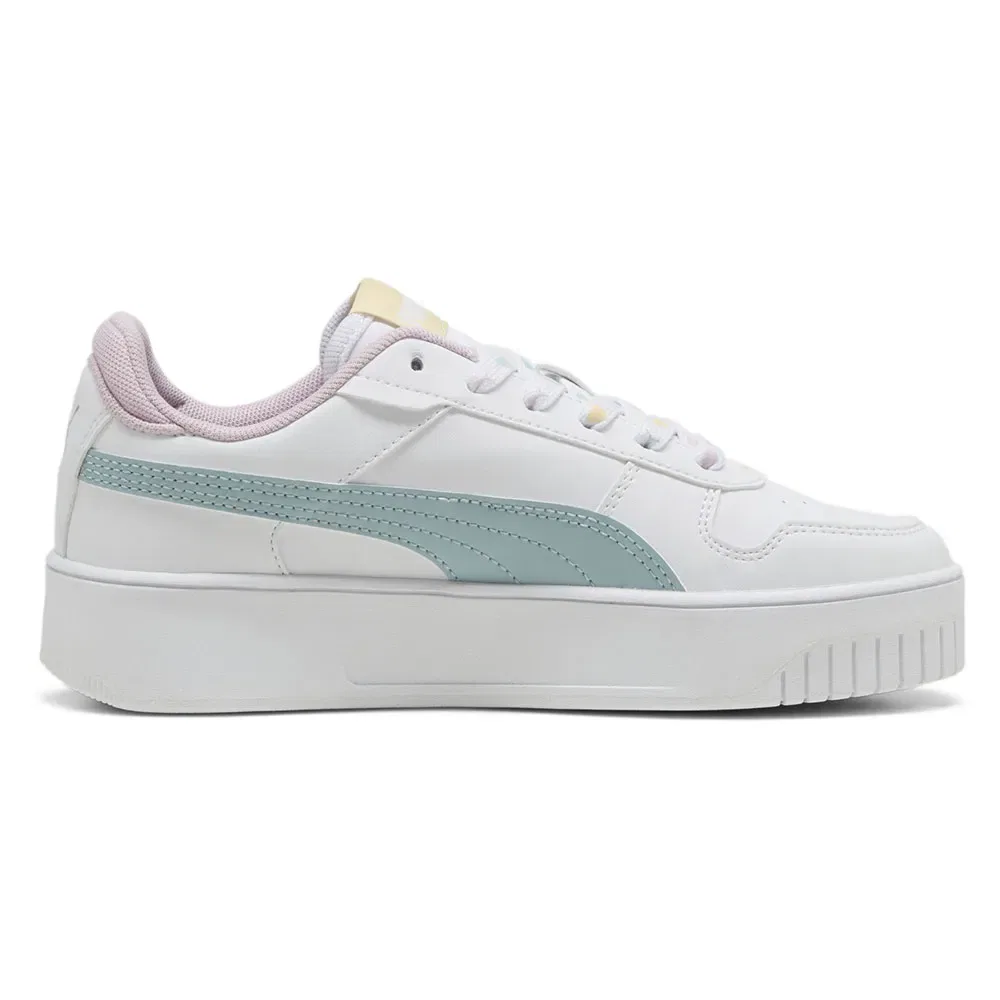 Детские кроссовки для девочек с платформой Carina Street Lacey Puma, White — фото 3