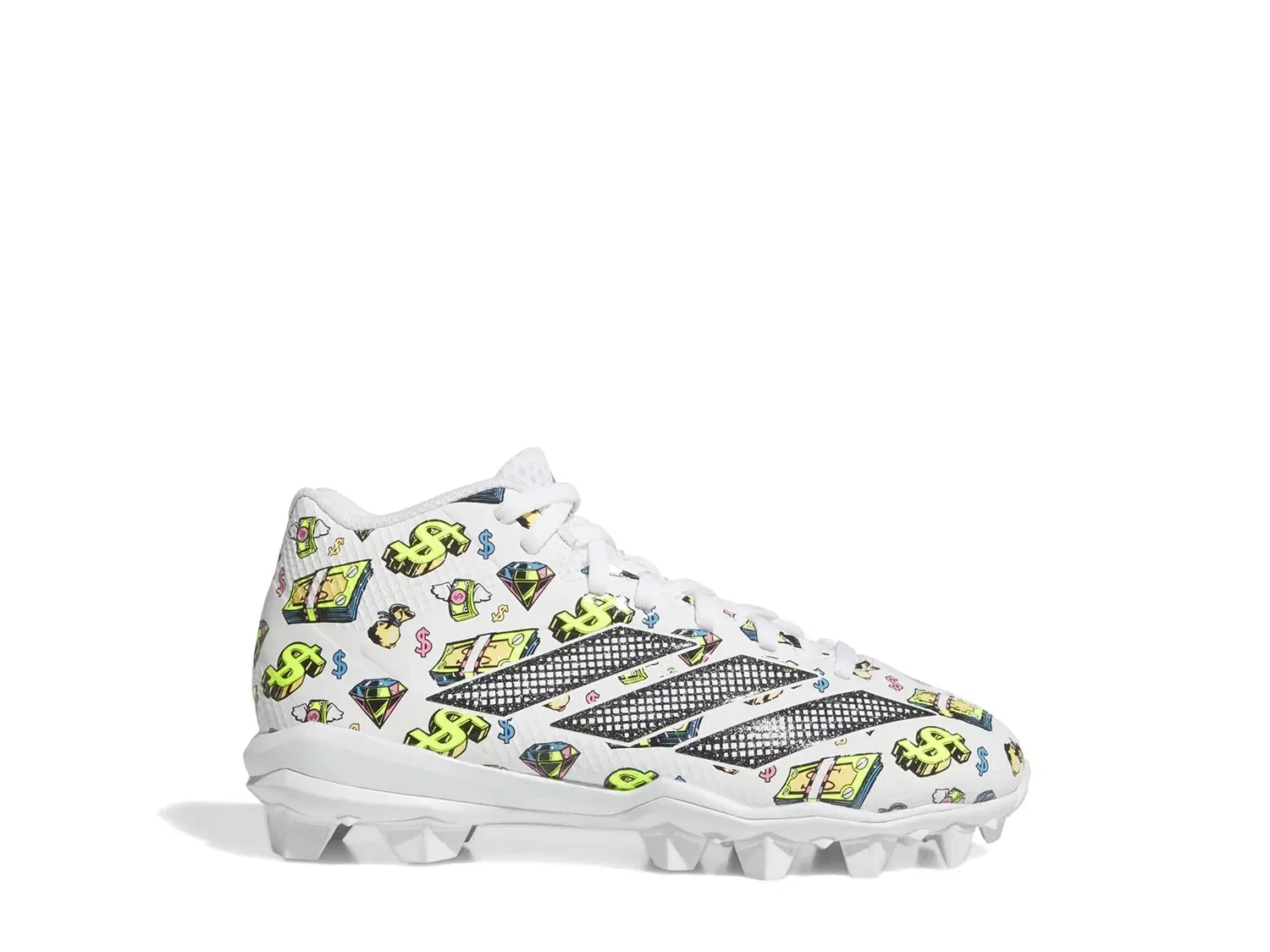Кроссовки футбольные Adizero Impact.2 Kids' adidas, белый — фото 2