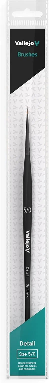 Круглая синтетическая кисть для деталей «Detail B02050» № 5/0 от Vallejo Vallejo
