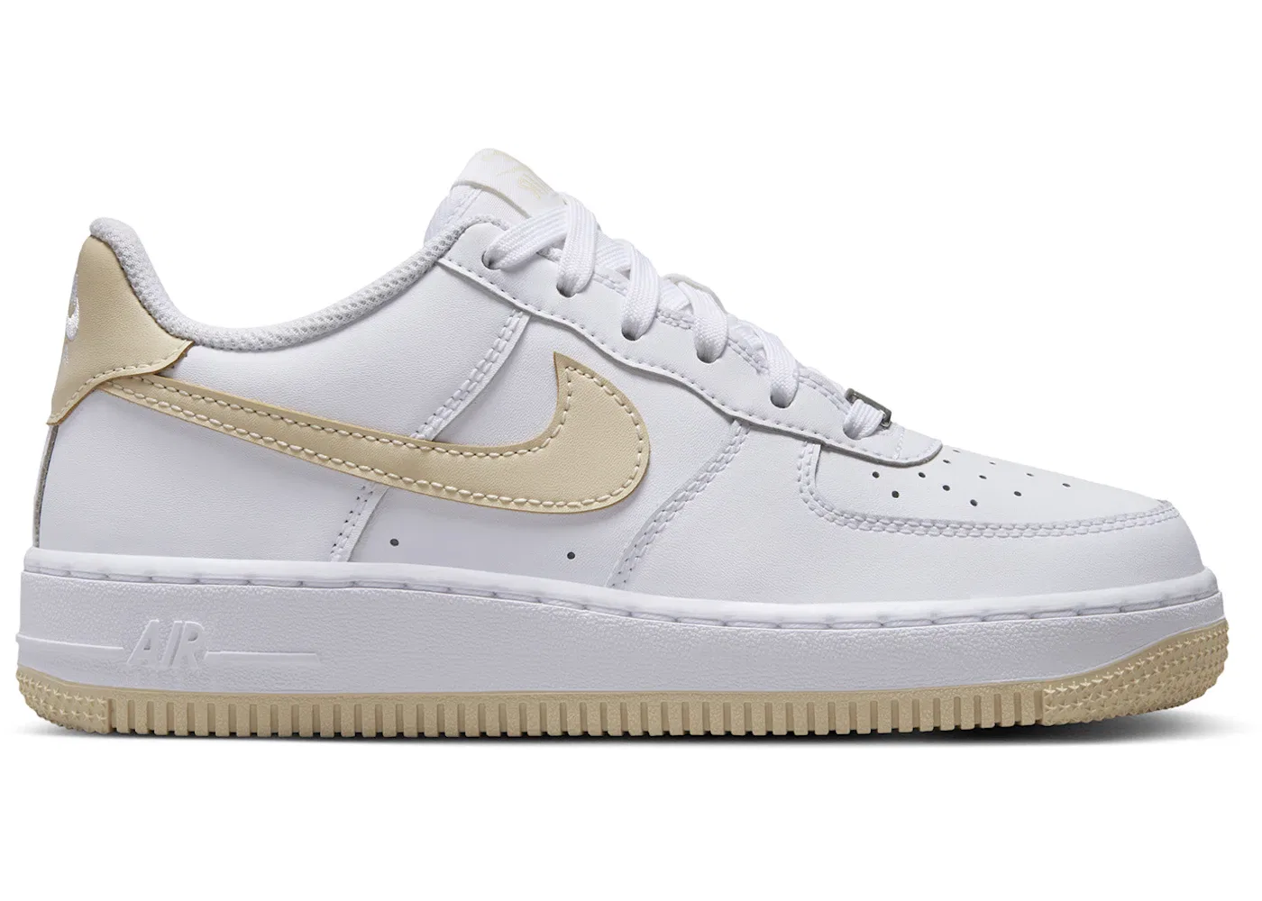 Детские кроссовки Lifestyle Nike Air Force 1, White/White/Light Khaki