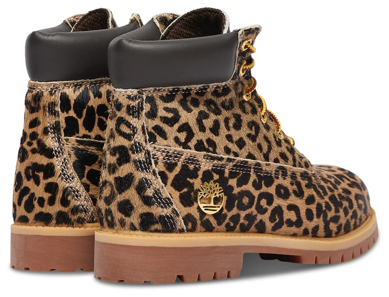Детские ботинки для девочек с водонепроницаемым верхом Premium 6" Timberland, Dark Brown/Medium Beige — фото 3