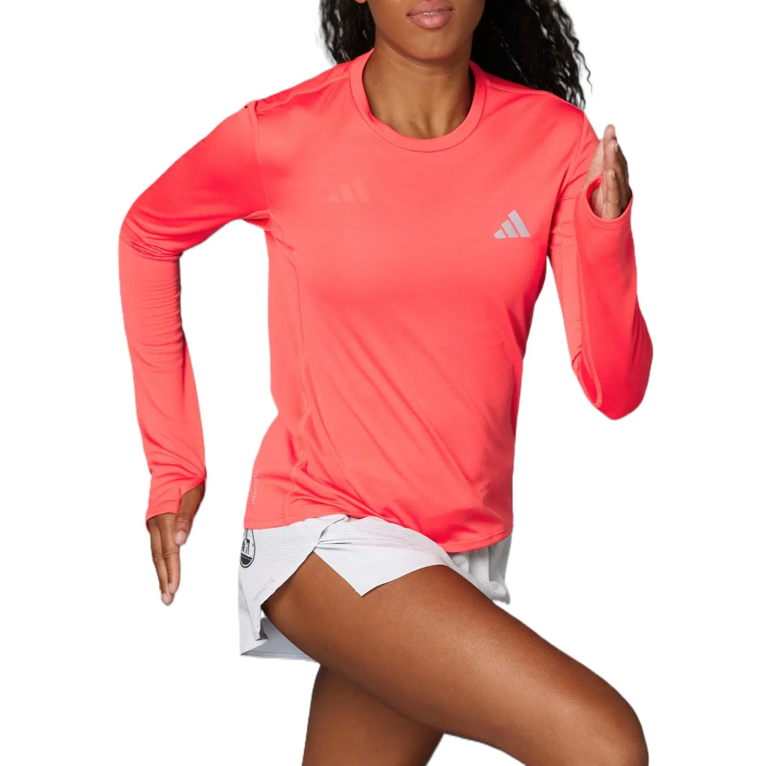 Женская футболка с коротким рукавом Adidas Adizero, Light Pink Red