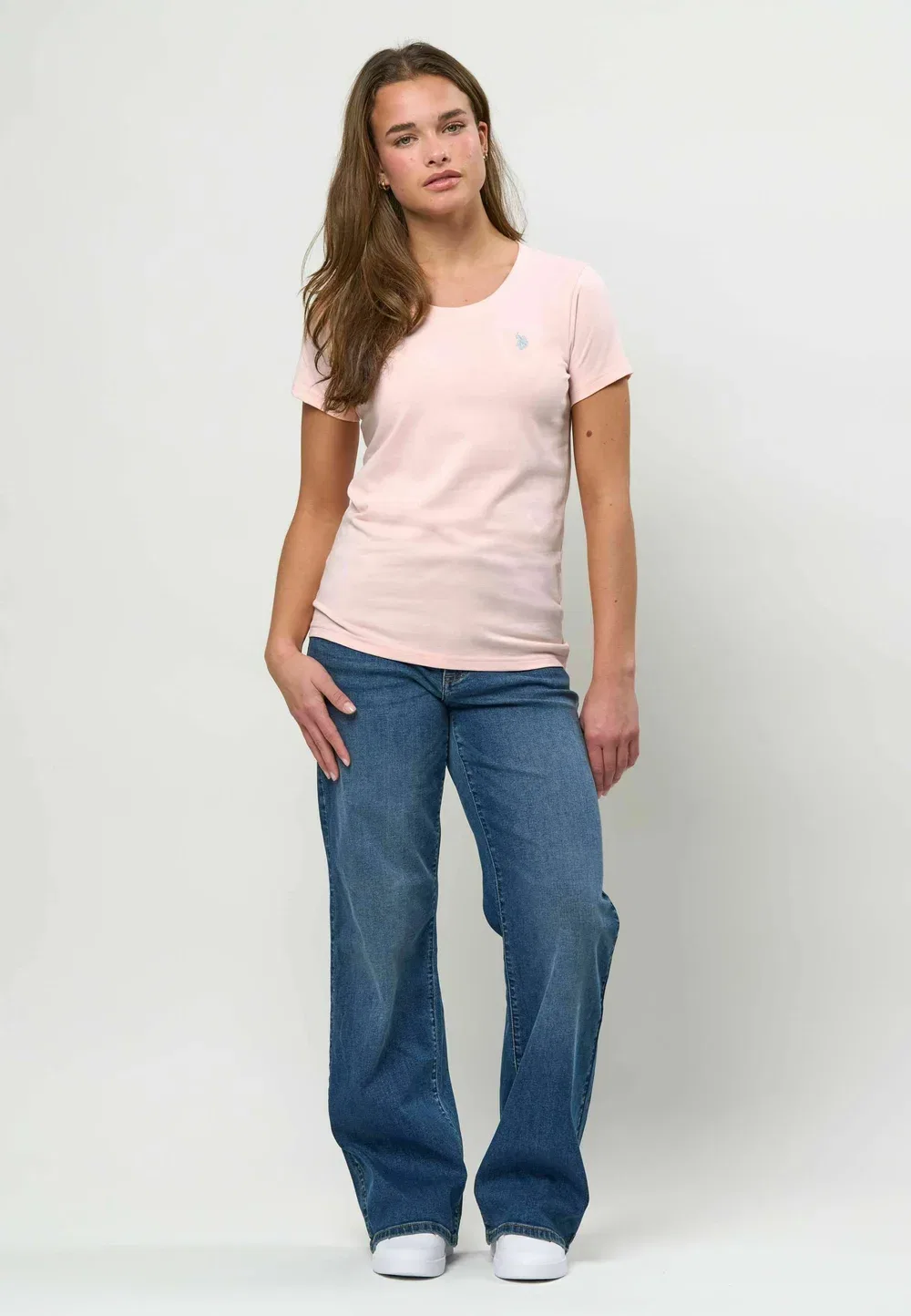 Футболка Uwamy - базовая футболка U.S. Polo Assn., Pale Lilac — фото 2