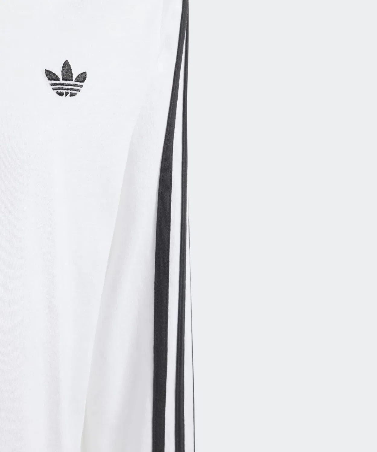 Детский лонгслив с принтом Three Stripes Adidas Originals, Белый — фото 4