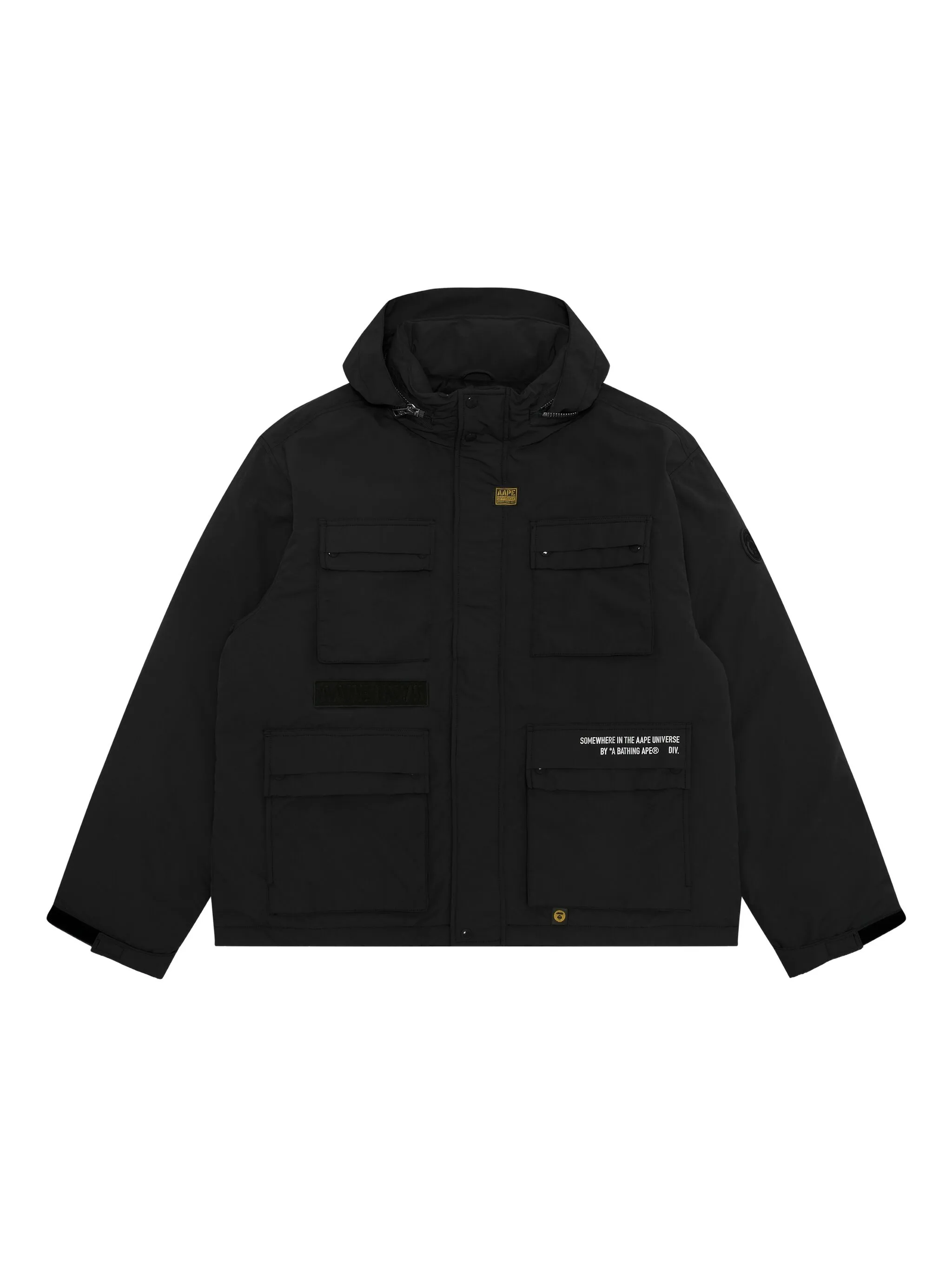 

Куртка с капюшоном и карманами Aape By A Bathing Ape, черный