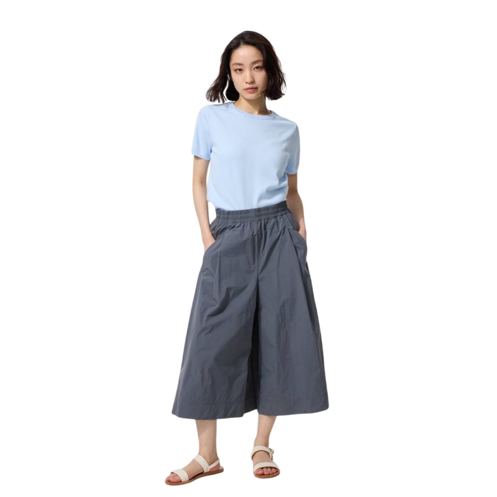 Брюки-кюлоты Uniqlo Nylon Short Length Unisex, 08 темно-серый