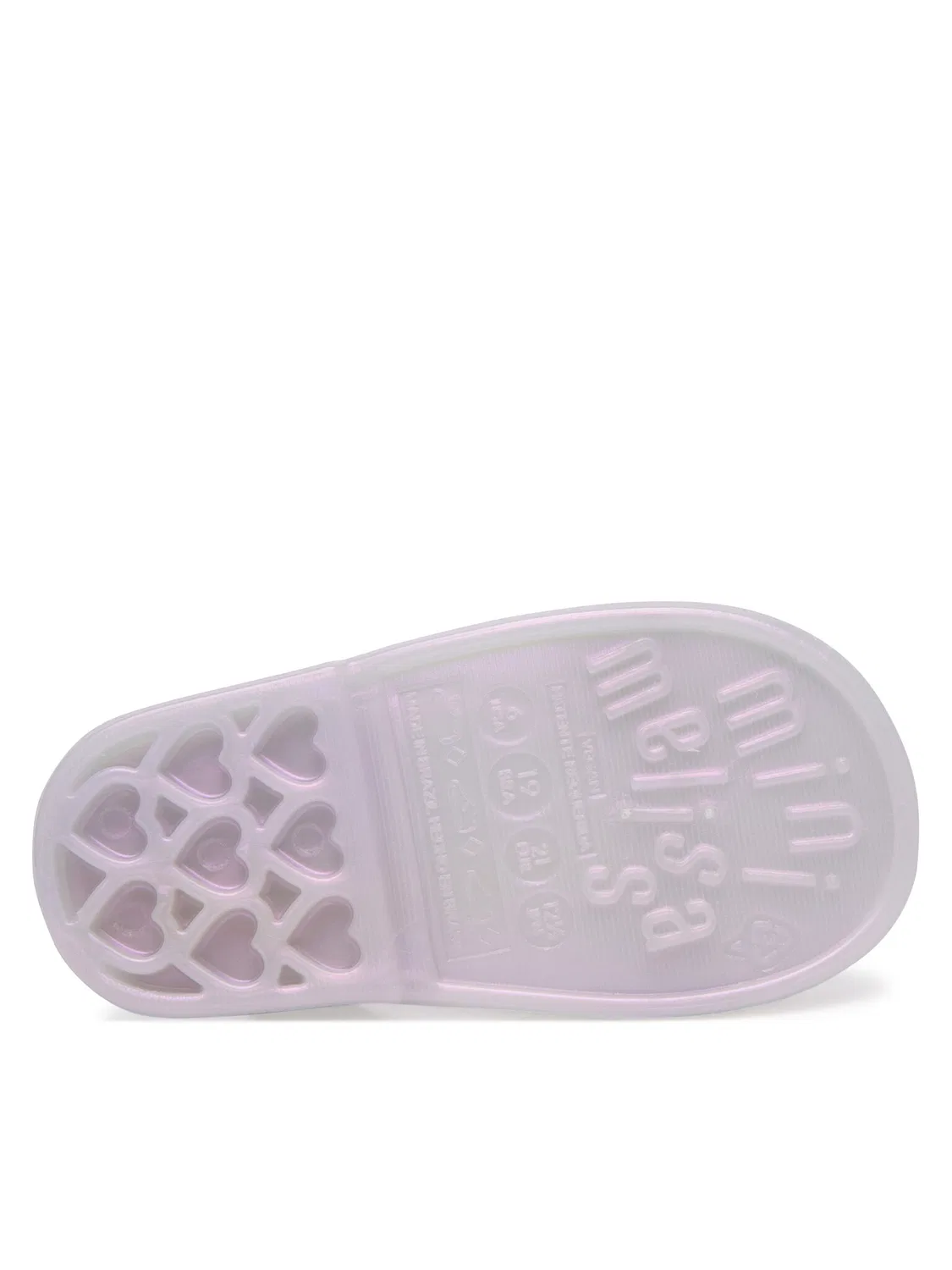 Сандалии для девочки Mini Hip Heart Ballerina Bb Melissa, фиолетовый — фото 4