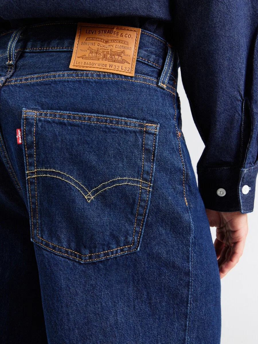 Джинсы LEVI'S Baggy Jeans 'Baggy Wide Leg' темно-синего цвета — фото 3