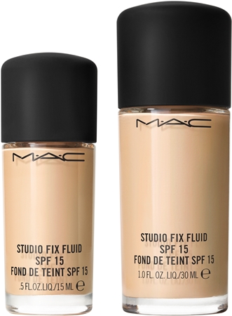 Матирующий праймер spf 15 MAC Cosmetics Mini Studio Fix Fluid SPF 15 24HR Matte Foundation + Oil Control, NC16 15 ml — фото 3