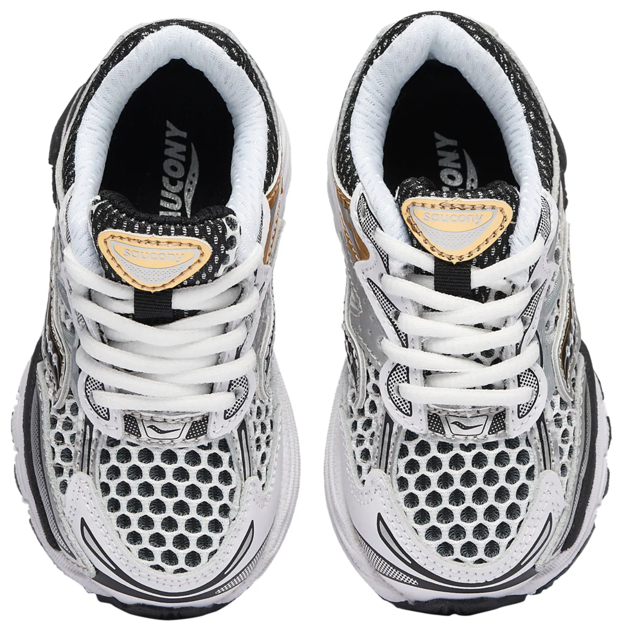 Кроссовки для мальчиков Omni 9 Saucony, цвет Silver/Gold — фото 4