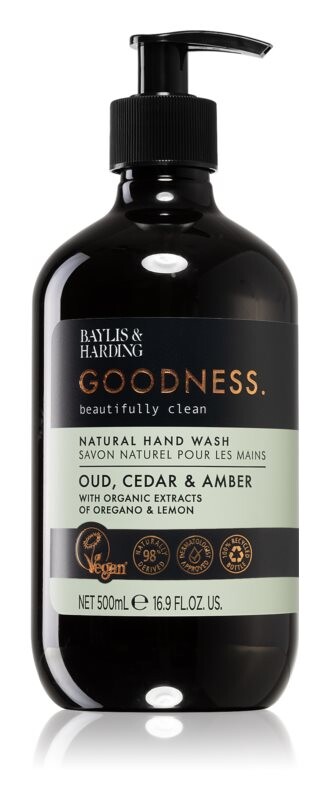 

Натуральное мыло для рук Baylis & Harding Goodness Oud, Cedar & Amber