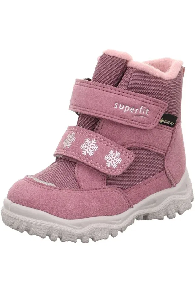 Детские ботинки для девочек водонепроницаемые Husky1 Superfit, Pink — фото 2
