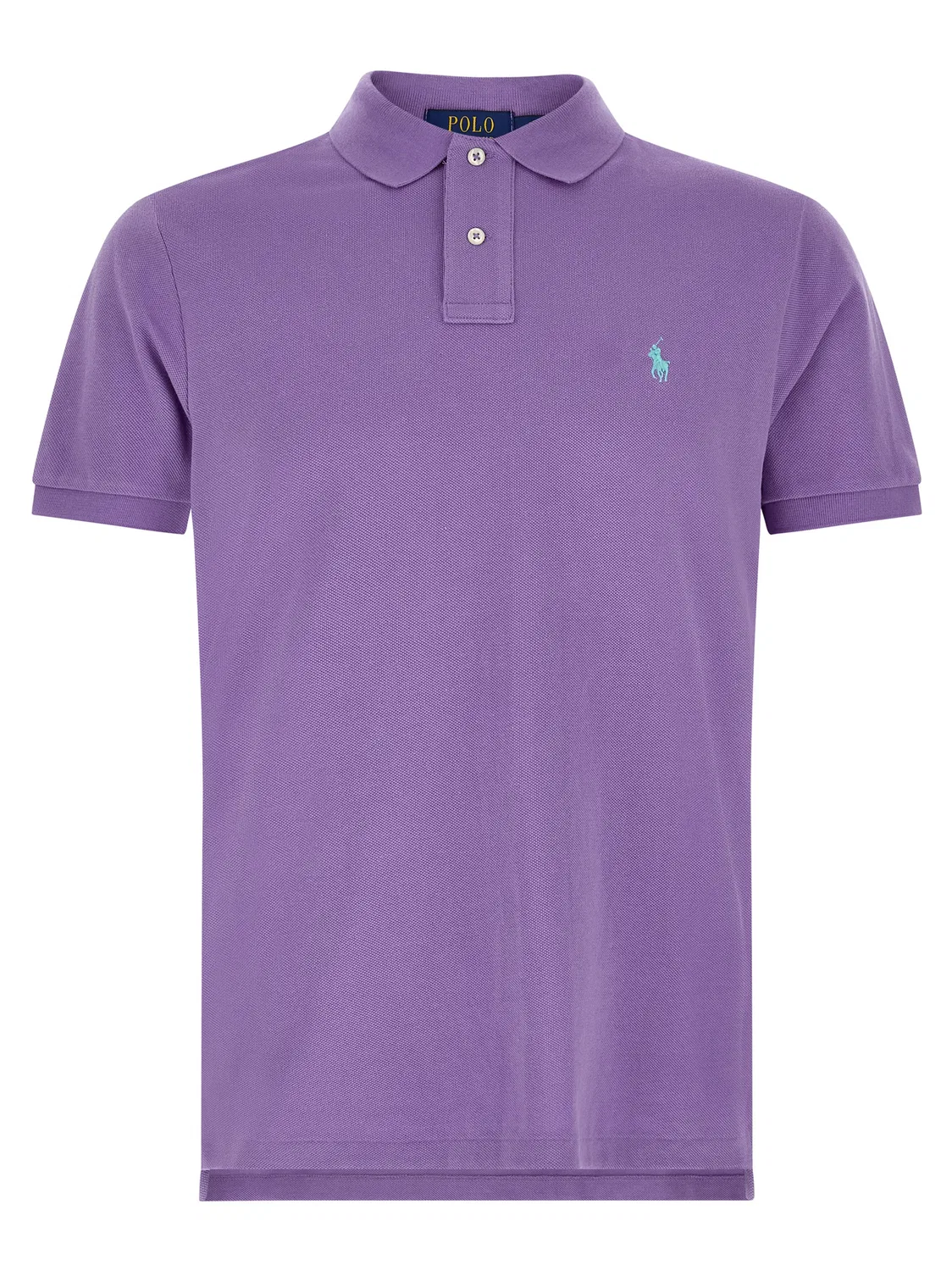 Мужское поло с вышитым логотипом, фиолетовый, Polo Ralph Lauren, Purple