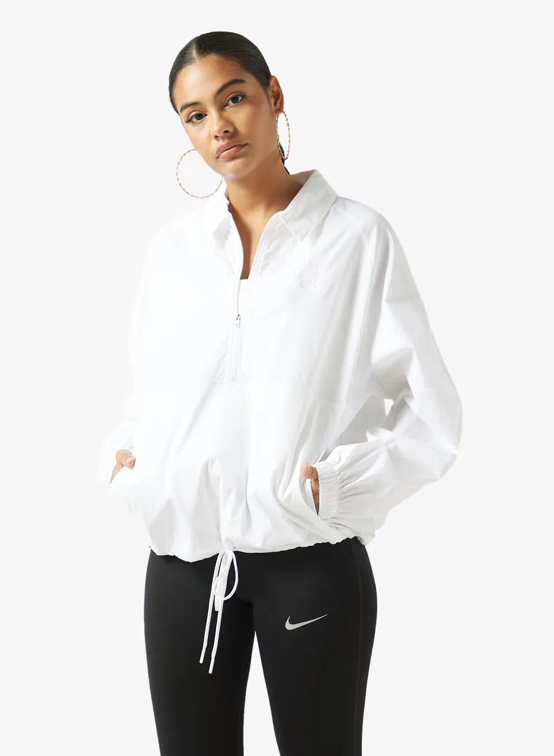 Куртка-ветровка с длинным рукавом Nike, белый