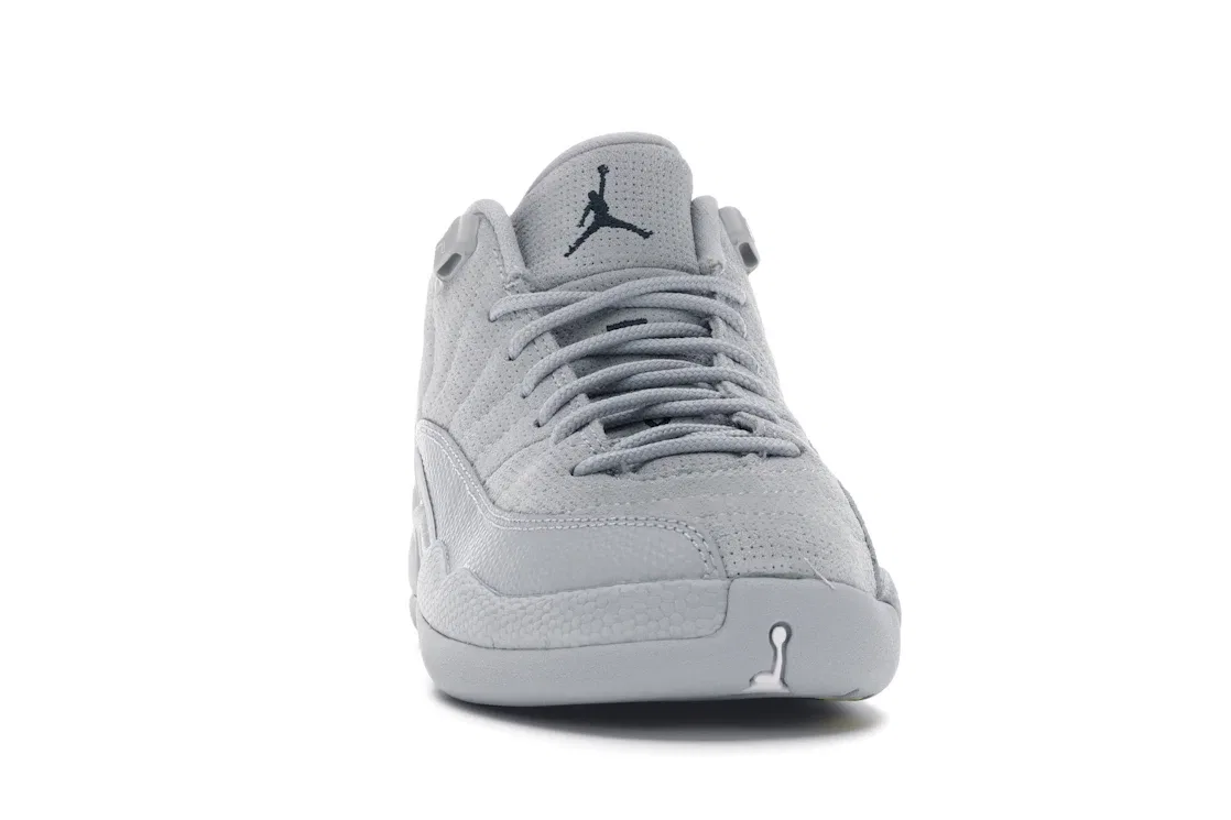 Детские кроссовки Lifestyle Jordan 12 Retro Low Jordan Wolf Grey / Armory Navy / Electrolime — фото 2