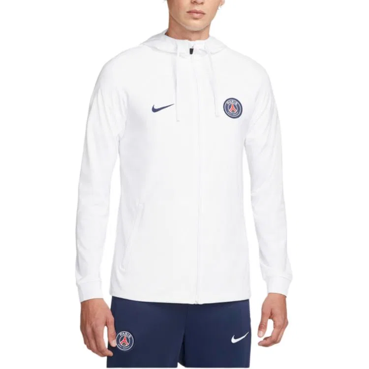 Мужской спортивный костюм с длинным рукавом Paris Saint Germain Strike Dri Fit Nike, White/Marine Blue — фото 3