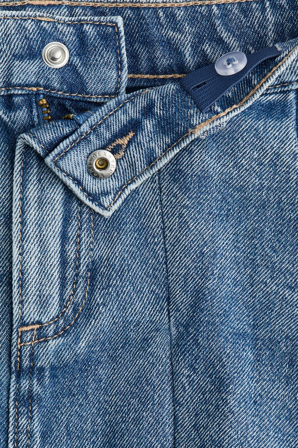 Плиссированная джинсовая юбка H&M, Denimblau — фото 2