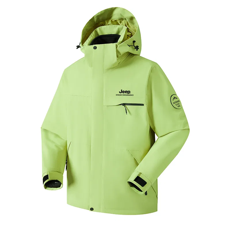 Детская куртка с капюшоном и отстегивающейся подкладкой Jeep, Olive Green