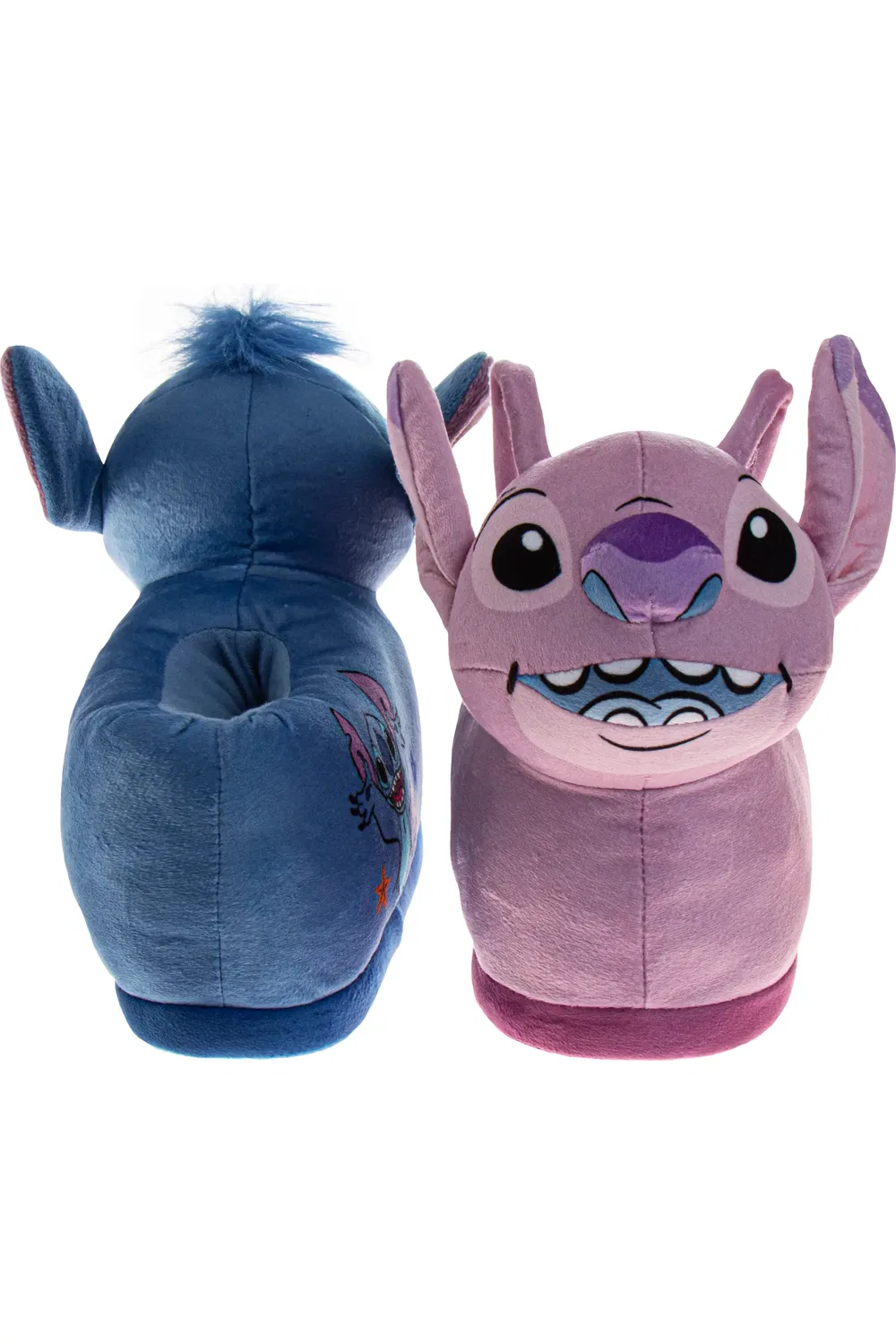 Детские тапочки слипоны Lilo & Stitch Disney, розовый/синий — фото 4