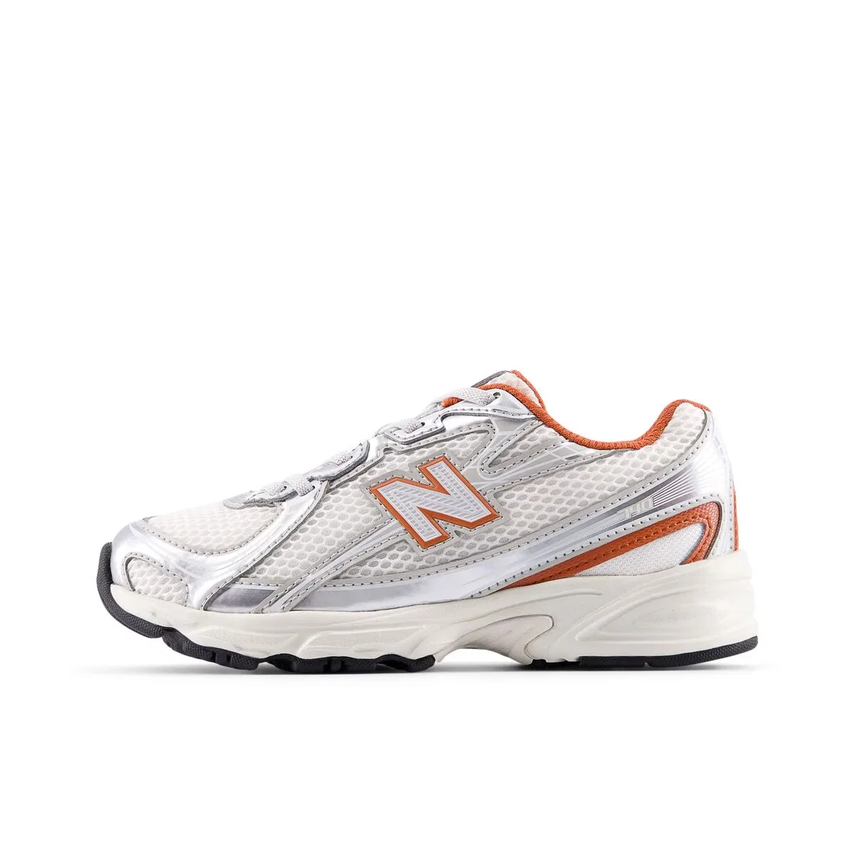 Мальчиковые повседневные кроссовки со шнурками-шнурками 740 Bungee Lace New Balance, Silver Metallic Cinnamon — фото 3