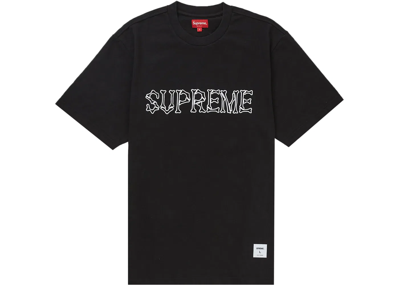 Мужская футболка с принтом Supreme Bones S/S Top, Black