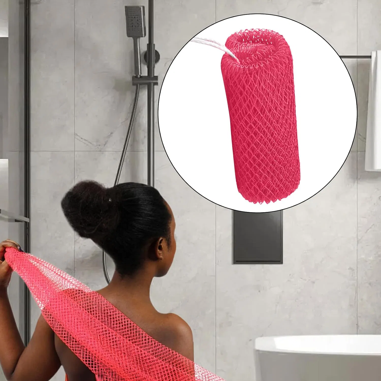 Африканская мочалка для тела, 13.78 x 23.62 дюйма, Watermelon Generisch — фото 2