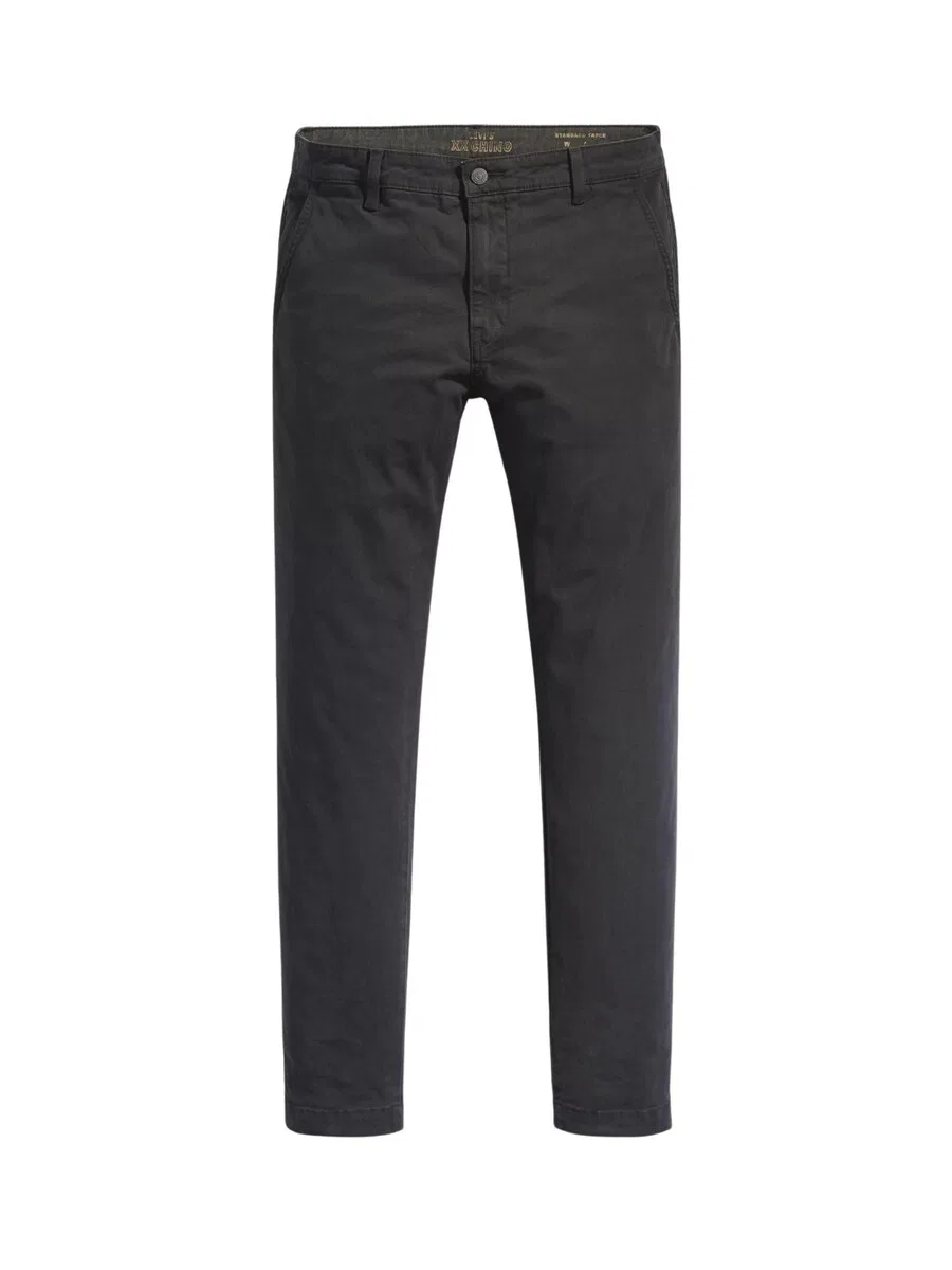 Брюки-чиносы LEVI'S зауженного кроя 'XX CHINO STD II' черного цвета