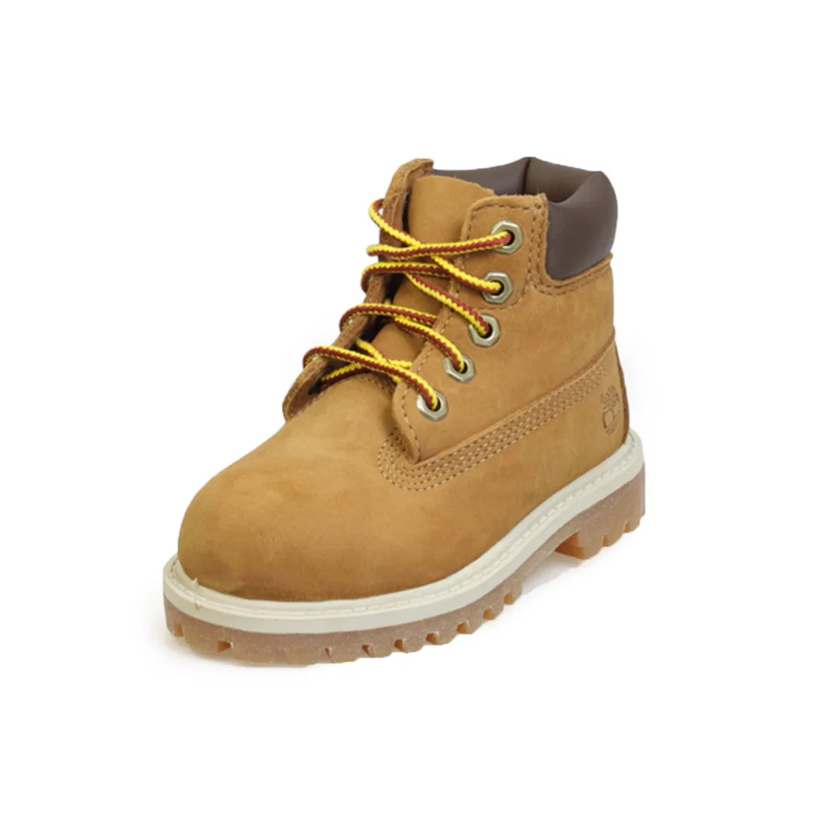 Детские ботинки для мальчиков кожаные 6in Prem Rust Nbk / Brown Timberland, Rust Nubuck With Honey