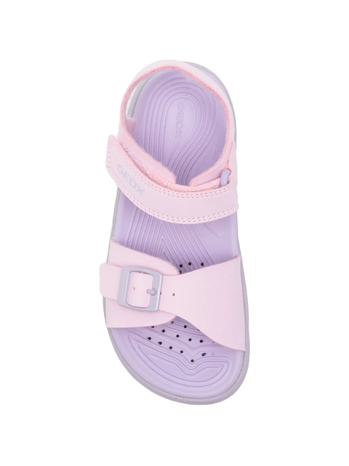 Сандалии Fusbetto на липучках с пряжками Geox Kids, розовый — фото 3