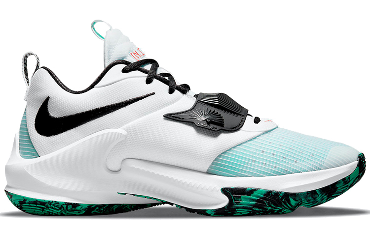 Кроссовки Nike Zoom Freak 3, белый/бирюзовый — фото 2