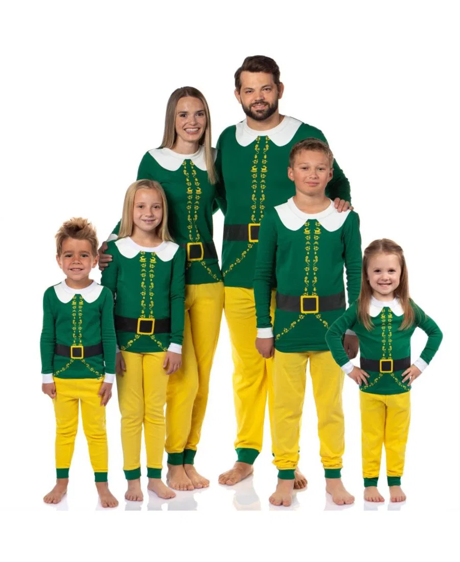 Пижамный комплект с длинным рукавом Holiday Classic Christmas Buddy Elf, Yellow — фото 2