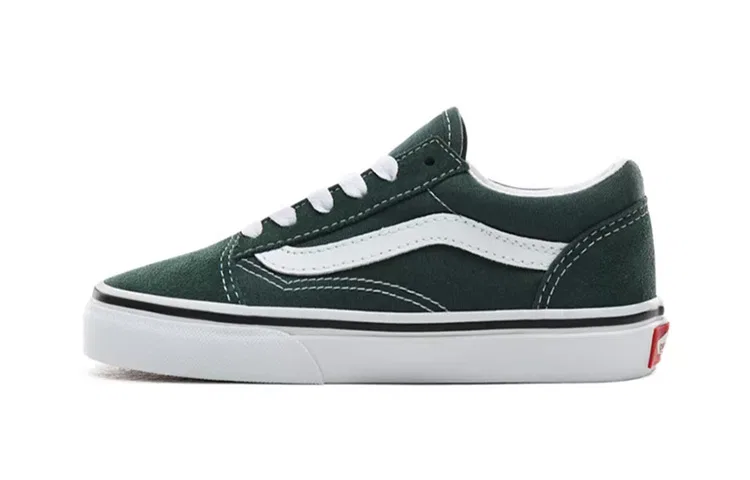 Детские кеды для скейтбординга с низким верхом Dark Green Vans, Dark Green