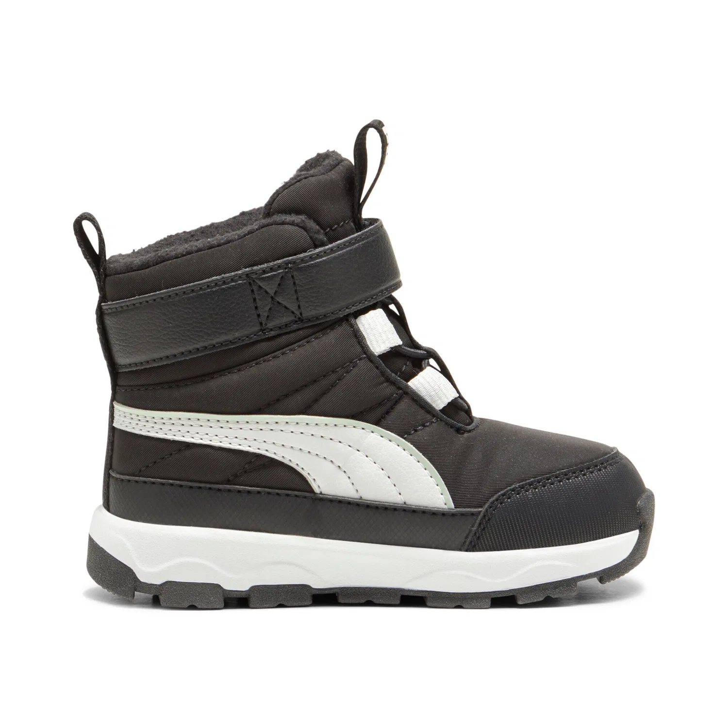 Детские зимние ботинки водонепроницаемые Evolve Puma, Black/Ash Gray/White — фото 3