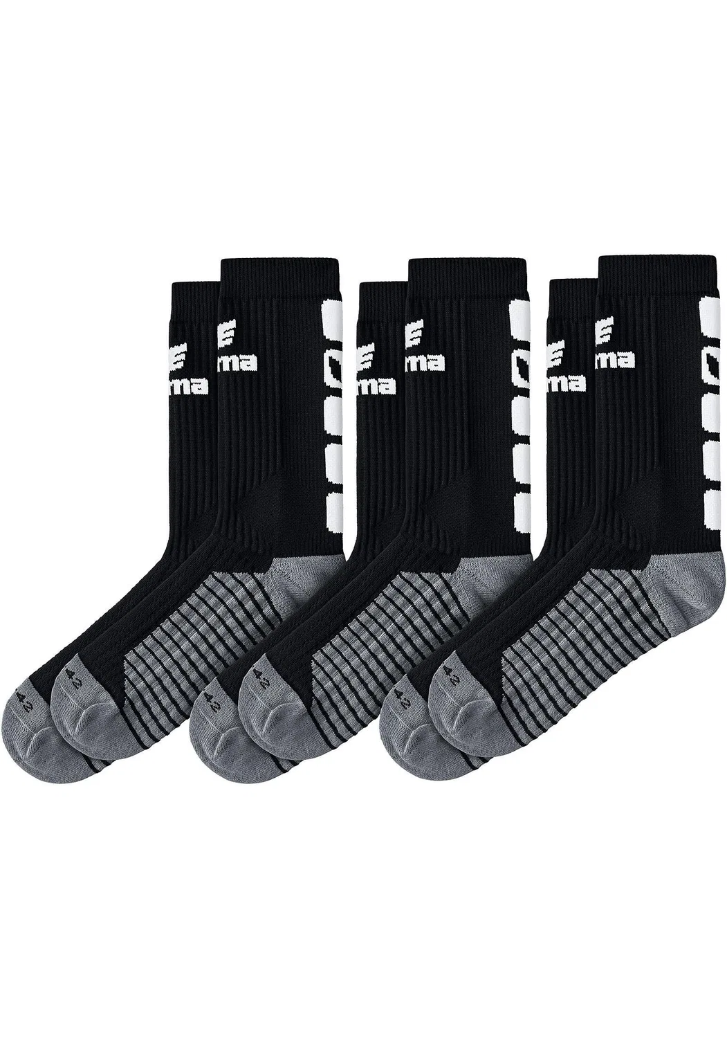 Детские спортивные носки Classic 5-C Erima, Schwarz / Weiss