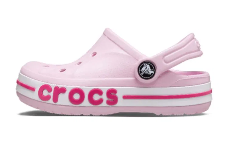 Детские сандалии с принтом Bayaband Crocs, Pink (with Shoe Charms) — фото 3