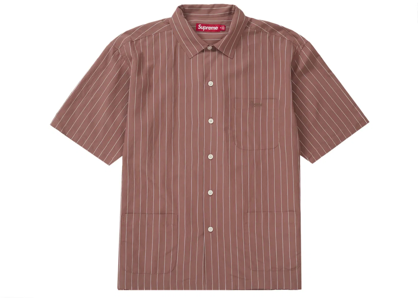 Мужская пижамная рубашка с коротким рукавом Supreme, Brown