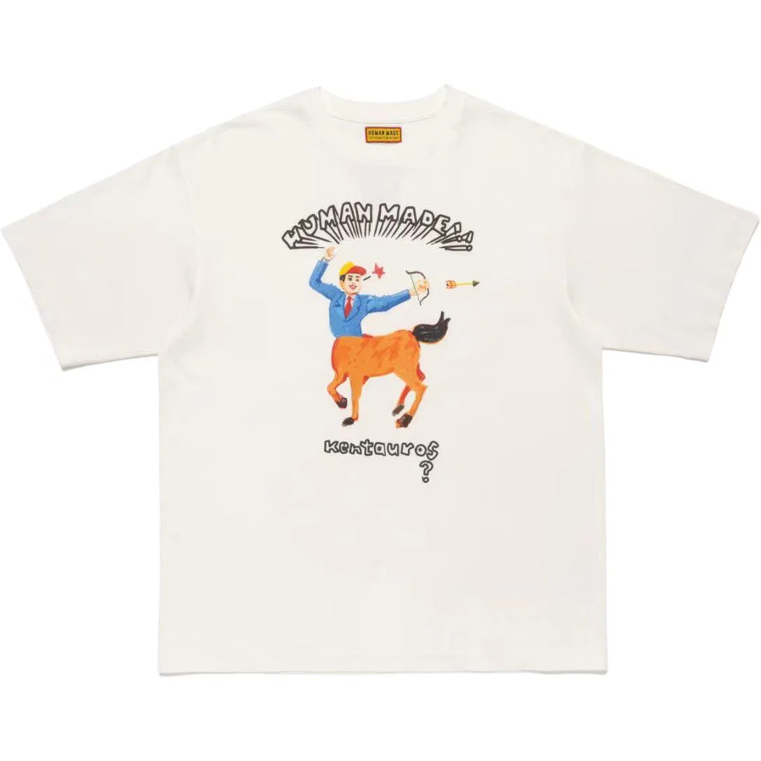 Детская футболка с круглым вырезом White Centaur Pattern HUMAN MADE