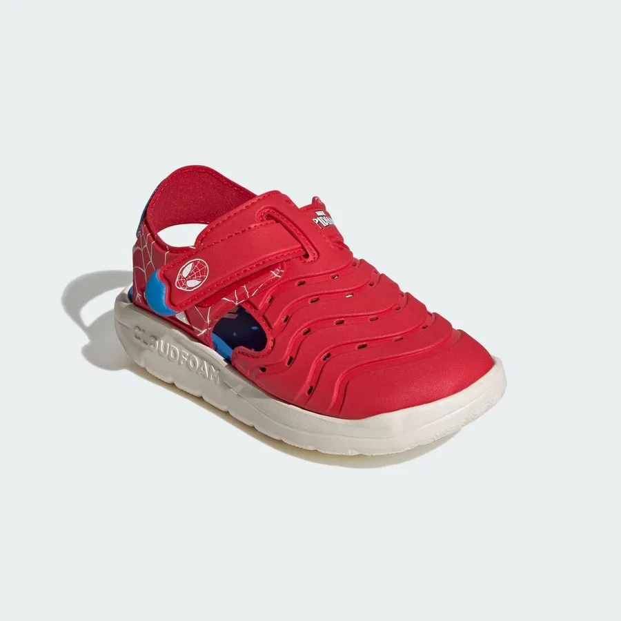 Детские сандалии с принтом Spider-Man adidas JQ4398 Water Sandal Spider-Man C, Красный — фото 4