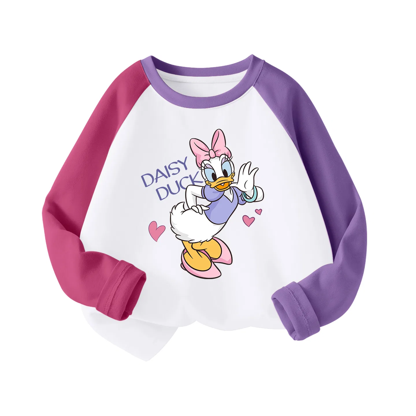 Детская футболка с круглым вырезом Di Cute Duck Rose Purple Disney