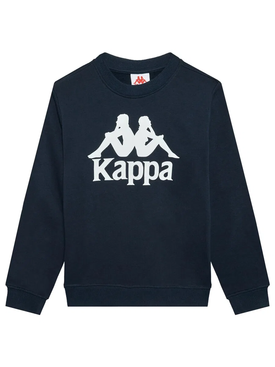 Толстовка KAPPA 'Kappa Sertum Junior Sweatshirt' темно-синего цвета